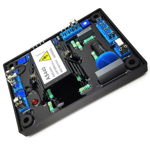 AS440 Automatic Voltage Regulator Module for Stamford Genset Power Up AVR Controller showing voltage components and connections