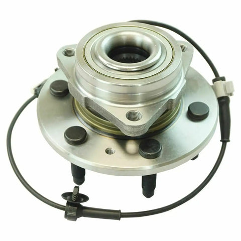 Rugged Wheel Hub Bearing Assembly For GMC Chevy Cadillac Front Left Right 2 Pack tapered roller bearings, detailed view of components.