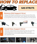 How to replace gas struts for Heavy Duty Pickup Tailgate Assist Shock Lift Supports Rear Gas Dampers Springs Bolt Right On Kit For Toyota Tacoma N400 2024 And Up No Sweat Install Smooth Ride.