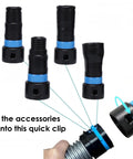 7Pcs Vacuum Hose Expansion Adapters And Dust Collection Quick Connectors Kit For Home Workshop connecting tools with quick clip fittings.