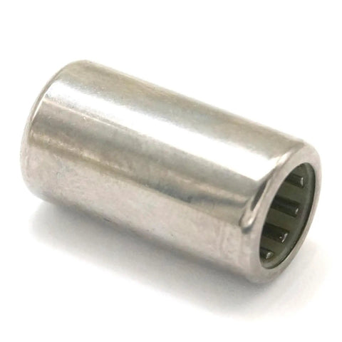 Five Pack One Way Needle Roller Bearings 8x12x22mm ABEC1 Precision Clutch Assembly Bearing showing a shiny steel needle roller bearing.