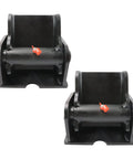Heavy Duty Greasable Weld On Solid Steel Dump Trailer Hinges Pair, robust black steel, designed for high payload capacity and easy install.