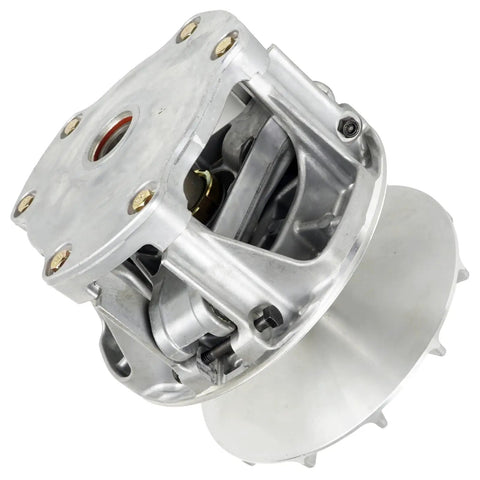 Heavy Duty Primary Drive Clutch For Polaris RZR XP 4 1000 EPS And General 1000, silver metal design, ideal for muddy trails.