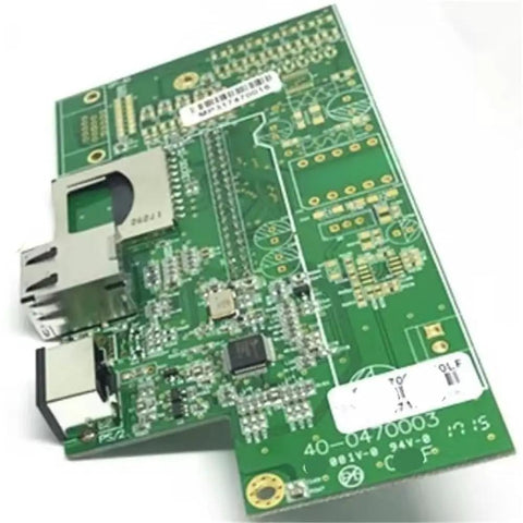 Grab This Slick Printer Network Card For Your Tsc Ttp 346 Or 644M And Score Lightning Fast Ethernet Hook Up With Totally No Sweat Setup And Dead Sure Compatibility For Crisp Labels, green circuit board with ethernet port.