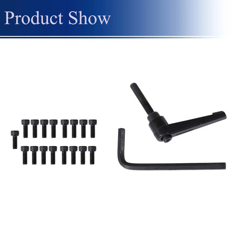Heavy Duty SBR16 Linear Rail And Bearing Blocks Kit Featuring Two 800 mm Guide Rails And Four Precision Slider Units For Cnc Machines And Garage Build Projects Delivering Buttery Smooth Glide And No Sweat Installation components including screws and a lever.