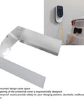 Hella Tough Wall Mount Charging Station Cover Aluminum Alloy Weatherproof Shield for Your Electric Vehicle Charger, side view.