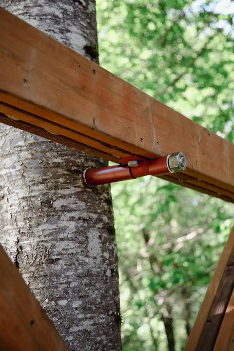 Tree Fort Hardware Kit With Static Yoke And Two Tabs To Expand Your Treehouse Footprint And Improve Platform Stability And Level Up DIY Adventures For Outdoor Builds And Family Fun