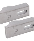 Rock Solid Side Clamp Vise 2 Pack With Low Profile CNC Design For Millers Made From Epic S136H Steel, low profile steel vises for tight machining.