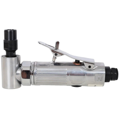 Heavy Duty 90 Degree Air Die Grinder, Right Angle Pneumatic Tool With Adjustable Head, metallic finish for precision metalwork.