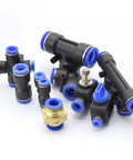2 Way Quick Push Pneumatic Fitting Connector For Tubing And Hose 10mm Size Air Pneumatic Parts Joint Durable Pressure Quick Release Coupler