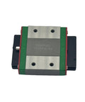 Beefed Up High Precision Linear Guide System For CNC Machines And 3D Printers With Carriage Block, Slider Rails, Bearings, And Motion Control For Automation And Semiconductor Workflows, MGW15C Compatible. MGW15C linear guide carriage block shown front view, metal