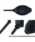 Soft Tip Silicone Air Blower For Cameras And Gadgets Super Handy Dust Cleaner close-up showing nozzle and bulb