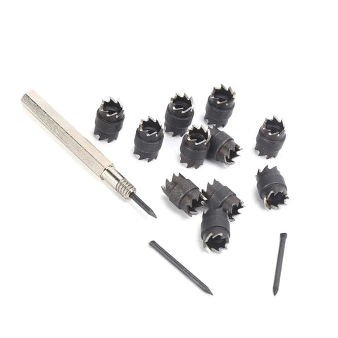 13Piece Spot Weld Cutter Set 3/8 Inch Double Sided Weld Removal Kit For Stainless Steel Iron Aluminum And Thin Metal Sheets
