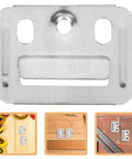 100 Pack Stainless Steel Wall Panel Clips For Home And Office Makes Renovations A Breeze No Sweat Installs Keep Walls Solid Durable drywall fixture close-up.