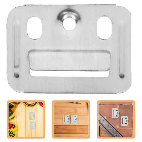 100 Pack Stainless Steel Wall Panel Clips For Home And Office Makes Renovations A Breeze No Sweat Installs Keep Walls Solid Durable drywall fixture close-up.