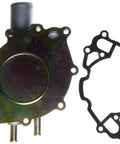 No Sweat Engine Water Pump Featuring Oe Standard Seals And Heavy Duty Bearings Delivering Premium Alloy Cooling Power for trucks and daily drivers, close-up of pump and gasket.