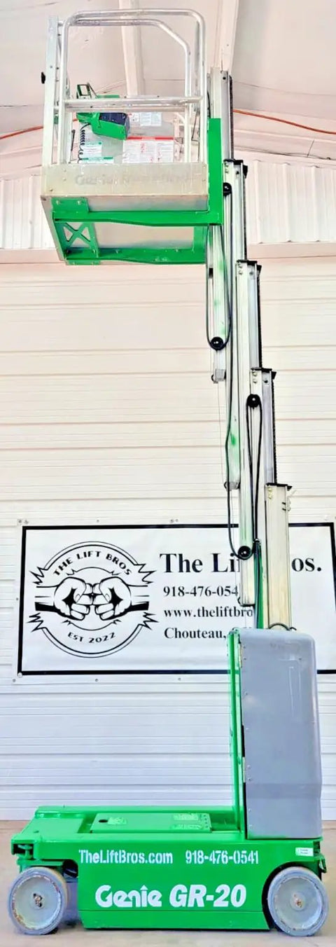 2016 Compact Self Propelled Electric Vertical Mast Lift Featuring Slick Drivability At Full Height Smooth Handling verified low hours in use