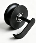 Top Shelf 5 Inch Nylon Sliding Gate Rollers For Rear Pipe Track Hardware Featuring Slick Rolling Wheels That Fit 1 5 Eighth Inch Chain Link Fence Frames In Classic Black Includes 2 Replacement Pieces For A Sweet No Drama Yard Upgrade - close-up of black nylon roller and mounting arm