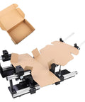 Pro Level Manual Box Folding Tool With Adjustable Slider For No Sweat Carton Shaping Quick Warehouse Packing Workflow And Production Line Ease 25 Cm Length Heavy Duty Packaging Aid with folded cardboard.