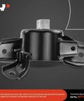 Front view of 3 Piece Engine Mount And Transmission Mount Set For Hyundai Accent 2012 2017 Elantra 2011 2016