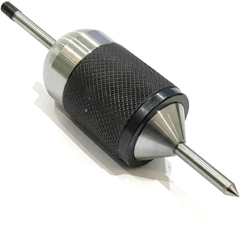 Universal Transfer Center Aligner Punch Tool With Hardened Pin CNC Made Self Adjusting, shows metal tool with knurled grip.