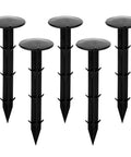 30 Pack 4.3 Inch Plastic Stakes Anchors Beefy Rustproof Thick Resin For Holding Down Landscape Fabric Lawn Edging Tents Game Nets And Rain Tarps Black Heavy Duty Outdoor Stakes Set