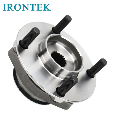 Front Wheel Bearing And Hub Assembly For Nissan Versa 2007 Through 2012 513308 showing steel hub unit with bolts and central opening.