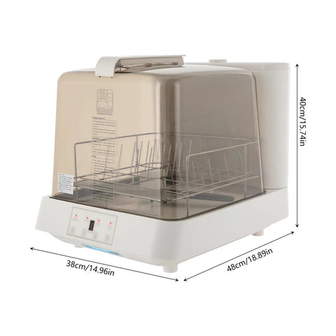 Compact Countertop Dishwasher With Auto Clean Cycles And 360 Rotating Spray, tight space friendly mini machine.