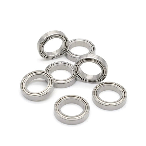 Top Tier S6803ZZ Stainless Steel Miniature Ball Bearing 17X26X5 Millimeters five pack of sealed bearings on display.