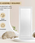 Straight Glide 36 By 84 Inch Frosted Glass Barn Door With Heavy Duty Rolling Hardware Kit interior sliding door in modern setting.
