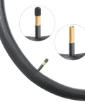 Two Pack 700x35C 38C 40C 42C 43C Bike Tubes With AV48mm Schrader Valve Inner Tube 700C Compatible For Road And Gravel Bikes close-up