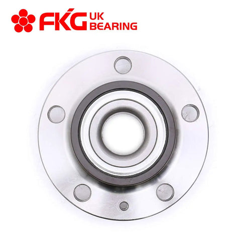 Premium Rear Wheel Hub And Bearing Assembly Bombproof Oem Replacement close-up view of inner bearing and metal casing.