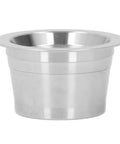 Premium Reusable Stainless Steel Coffee Filter Pods For Drip Machines, single unit with double mesh screen.