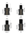 Built Tough Angled Grinder Adapter Converter for 5/8-11 Thread Spindle with M10, M14 sizes for fast tool swaps.