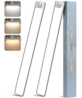 15.7 Inch Motion Sensor Under Cabinet Lights Wireless 120 LED shown with box and lighting modes