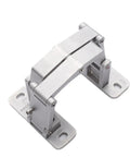 Pair Of Heavy Duty Concealed Door Hinges Precision Machined From Solid Stainless Steel with a smooth finish for 180 degree swings.