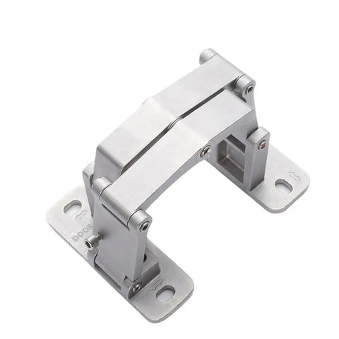 Pair Of Heavy Duty Concealed Door Hinges Precision Machined From Solid Stainless Steel with a smooth finish for 180 degree swings.