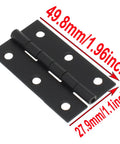 Black hinge from 2 Pack Retro Duckbilled Toggle Hasp Latch Kit With Mounting Screws For Decorative Wooden Jewelry Boxes And Gift Boxes Dope Iron Hardware With Rust Resistant Finish In Classic Black
