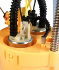 Close-up of 2011-2021 Dodge Ram Powerflo Lift Pump Assembly High Flow Diesel Fuel Transfer Pump details showing connectors and housing.