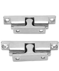 Knockout 70Mm Double Roller Cabinet Catch Forged From Marine Grade 316 Stainless Steel showing two catches side by side.