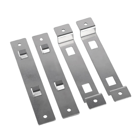 Rust-Resistant Stainless Birdhouse Mounting Bracket Set With Screws For Wooden Birdhouses And Feeders On Posts Fences Or Trees Two Pack Built For Tough Outdoor Weather And Secure Easy Hanging