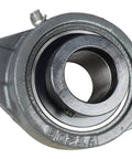 1-1/2 In Two Bolt Flange Bearing With Lock Collar Cam Lock Eccentric Inner Ring Cast Iron Housing Grease Zerk Shaft
