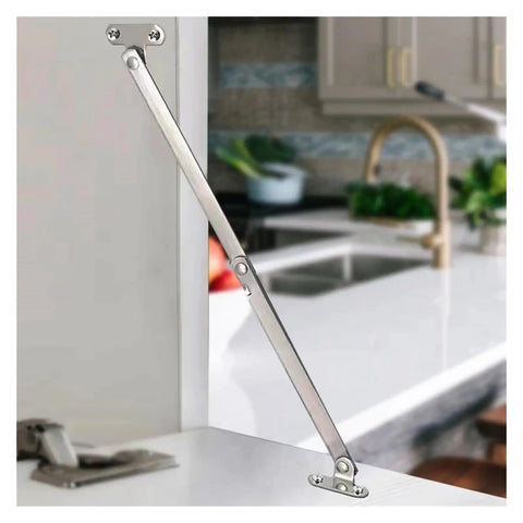 Self Closing Reversible Door Hinge Set For Cabinets 2 Pack Pro Grade Stainless Steel in kitchen setting