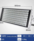 Tough As Nails 168 Watt LED Flood Light, 845mm x 305mm outdoor lamp with IP66 aluminum housing for job sites.