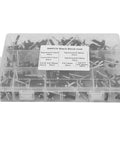 Heavy-Duty Black Blind Rivet Assortment Kit With Eight Sizes Of Pro-Grade High-Strength Pop Rivets for Metal in Organizer Case