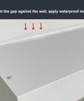 Top Shelf EV Charger Cover With Hella Tough Metal Shield For Wall Mount Stations showing installation detail with waterproof mud application.