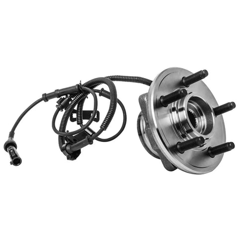 Front Wheel Hub And Bearing Assembly Pair For Ford Explorer Sport Trac Mercury Mountaineer 5 Lug ABS with wiring harness.