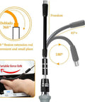 The Badass 138-In-1 Precision Screwdriver Kit With Magnetic Tips And Stripped Screw Extractors, Hacks Stripped Screws Like A Boss, 360° flexion extension rod for tight repair spaces.
