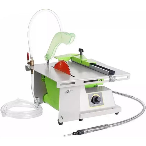 Professional Gem Faceting Machine Designed For Jade Stone Cutting Plus Jewelry Angle Polishing 500 Through 7000 RPM Integrated Precision Lapidary Grinding Workstation in compact design