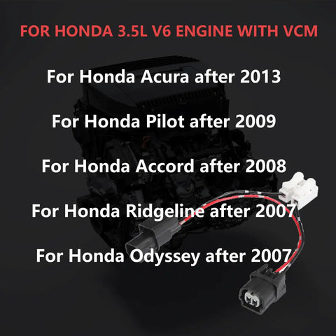 Hella Reliable Vcm Muffler Adapter Harness Kit For Three Point Five Liter V6 Honda Odyssey Pilot Ridgeline And Acura Accord Plug And Play Stutter Buster Drivetrain Upgrade with engine wiring.